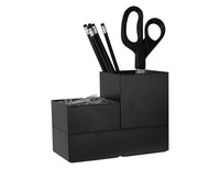 Bostitch Office Konnect Desk Organizer Accessory Tray & Storage Cup Bundle, Stacks for Desktop Storage, Black Storage Cup Kit