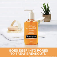 Neutrogena Oil Free Acne Wash | Deep Cleansing Face Wash with Salicylic Acid | Hydrating, Alcohol Free, Non Comedogenic & Dermatologically Tested | For Oily Acne Prone Skin | 175ml