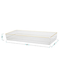 Martha Stewart Kerry Plastic Stackable Office Desk Drawer Organizers, 15