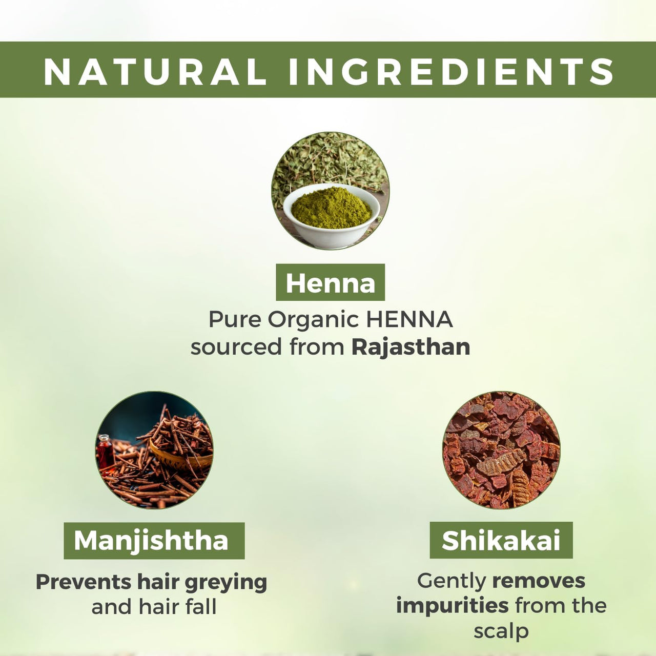 Vegetal Organic Henna Powder, 100% Natural, Chemical-Free, 100 gm, Pack of 2