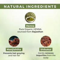 Vegetal Organic Henna Powder, 100% Natural, Chemical-Free, 100 gm, Pack of 2
