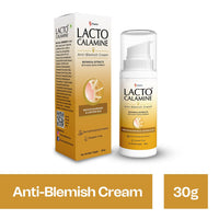 Lacto Calamine Anti Blemish Face Cream | 30g | Kojic Acid, Botanical Extracts & Vitamin E | Reduces Blemishes & Lightens Skin | Lightens Acne Marks & Spots | No Parabens & Dermatologically Tested