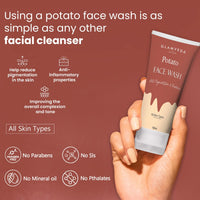 Glamveda Potato Anti Pigmentation Face wash | Reduces Hyperpigmentation & Clarifies skin | No Paraben, SLS, silicone | All Skin Types | Pack of 2