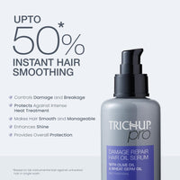 Trichup Pro Damage Repair Hair Oil Serum for Dry & Frizzy Hair 100 ml, Instant Smoothing, Control Breakage, Damage Protection, Reduce Split Ends & Scalp Irritation, Reduce Dryness, Nourishment, Unisex