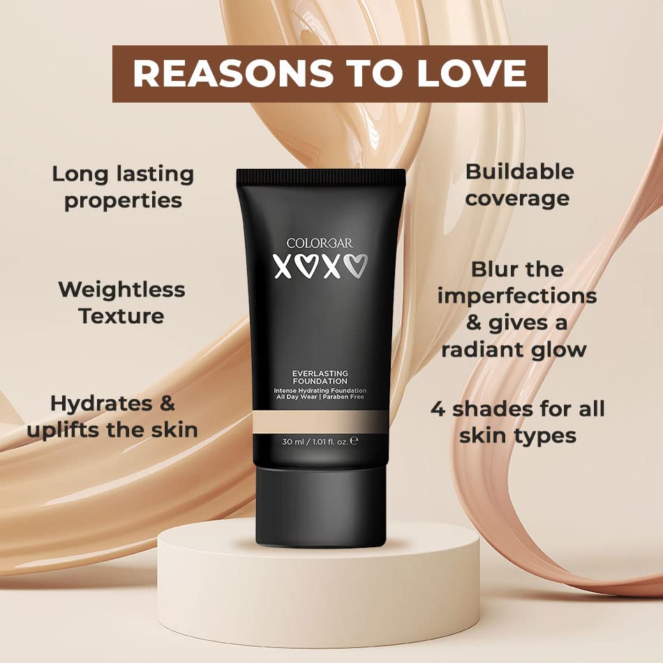 Colorbar XOXO Everlasting Foundation, Petal-30 ml