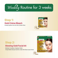 Nature's Essence Shaadi Wala Glow Kit - 3 weeks ritual | Skincare combo for Women | Gold Facial kit, Serum, cream & Jade Roller | Suitable for all skin types | Pack of 5, 126g +30ml