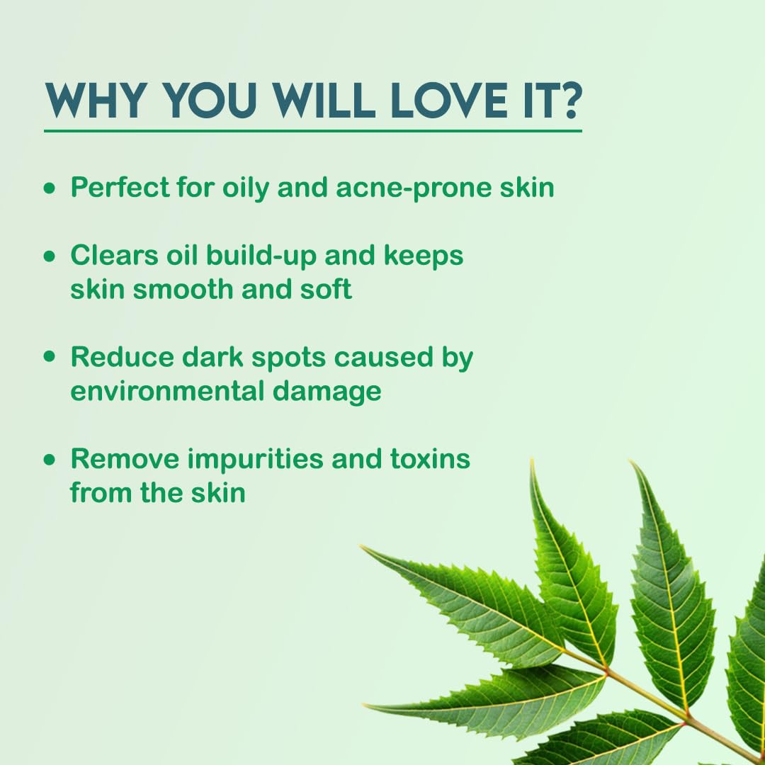 Jovees Herbal Neem Face Wash For Clear Skin with Neem & Tea Tree Ext | Gentle For Acne-Prone Skin | Controls Oil, Pimples and Dark Spots | Acne Control Cleanser For All Skin Type - 120ml (pack of 3)