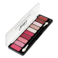 Glam21 Floral beauty 10 Color Eyeshadow Palette |Long-Lasting | Smudge Free | Long Wearing And Easily Blendable Eye Makeup Palette Matte, Shimmery And Metallic Finish Floral beauty