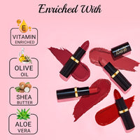 Iba Pure Lips Moisturizing Lipstick for Women - A68 Mystery Red Glossy, 4g | Creamy Finish | Intense Color & Highly Pigmented | Enriched with Vitamin E, Coconut Oil and Shea Butter | Smooth Texture | Makeup