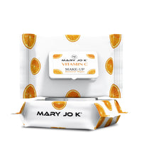 Mary Jo K Vitamin C Makeup Remover Wipes, Gentle Cleansing, Brightening Formula