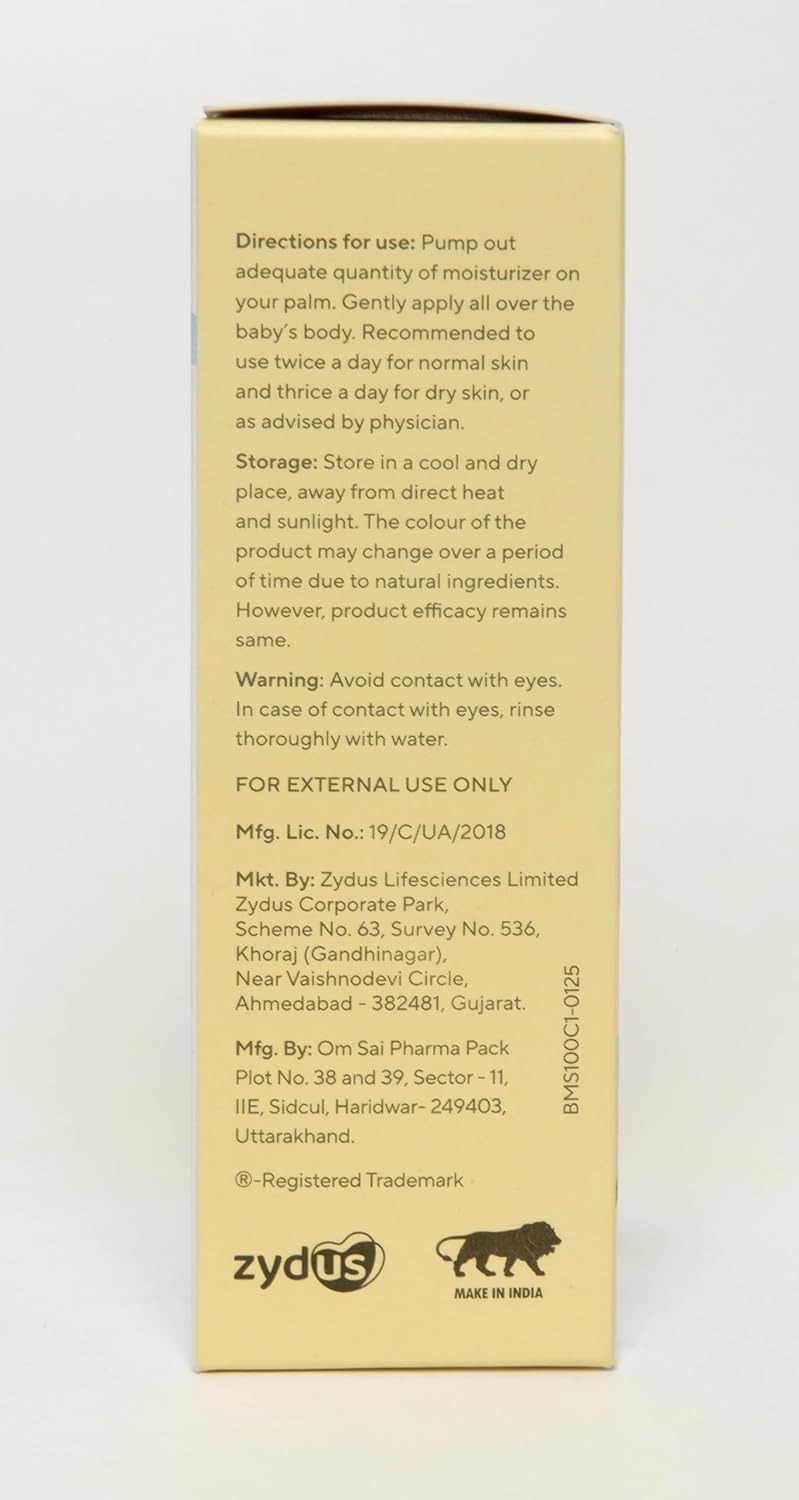 EQUALSTWO Baby Moisturizer, 100ml, 100% Natural Coconut based Daily Baby Skin Care Body Lotion for Nourishing Skin, All Skin Types, PH 5.5, Dermatalogically Tested, No Parabens No Sulphates, Pack 1
