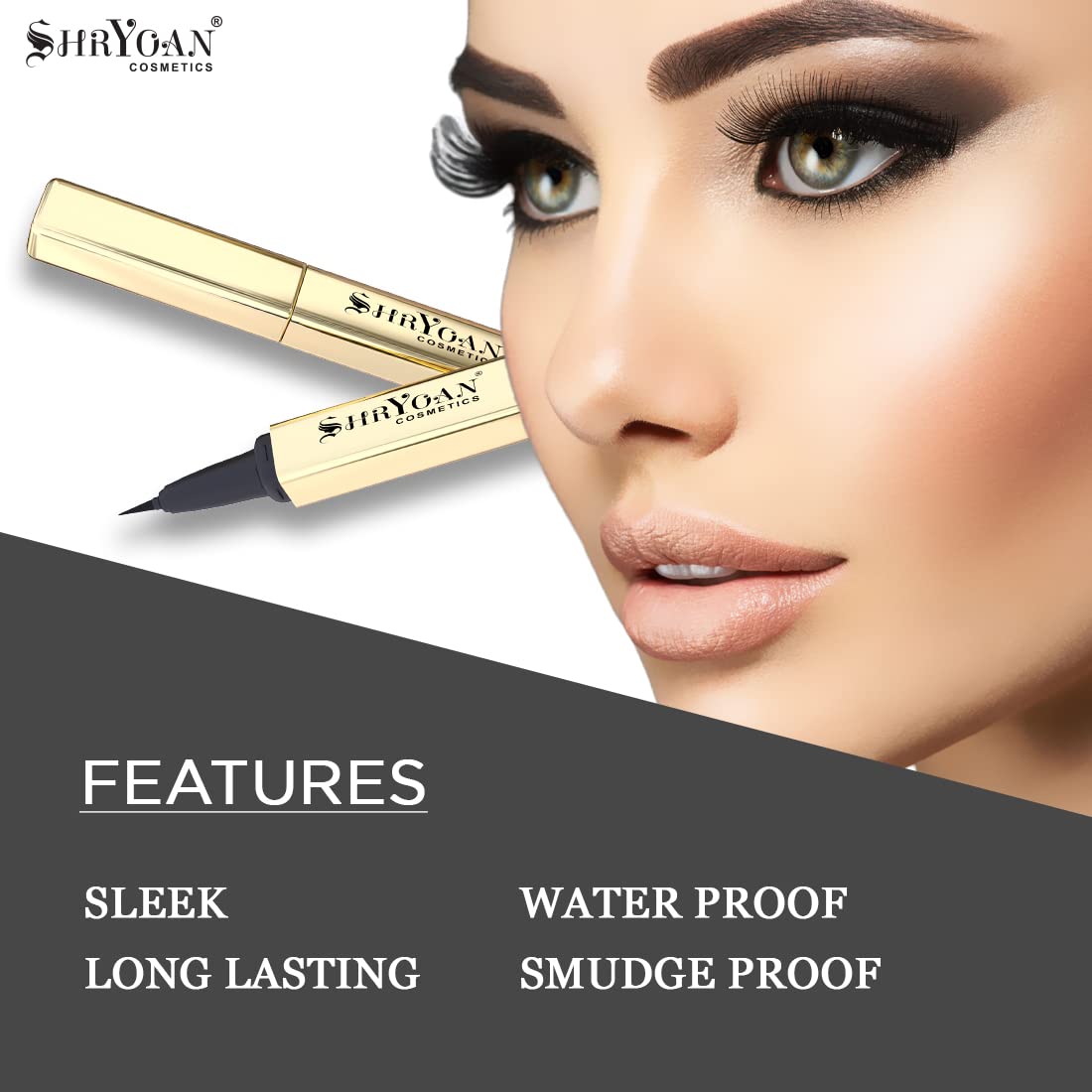 Shryoan Stibnite Eyeliner Pen| Intense Eyeliner | Matte Eyeliner | Lasts Long up to 24 hours | Tear, Sweat & Smudge Proof | (1.2g) | Color- Green