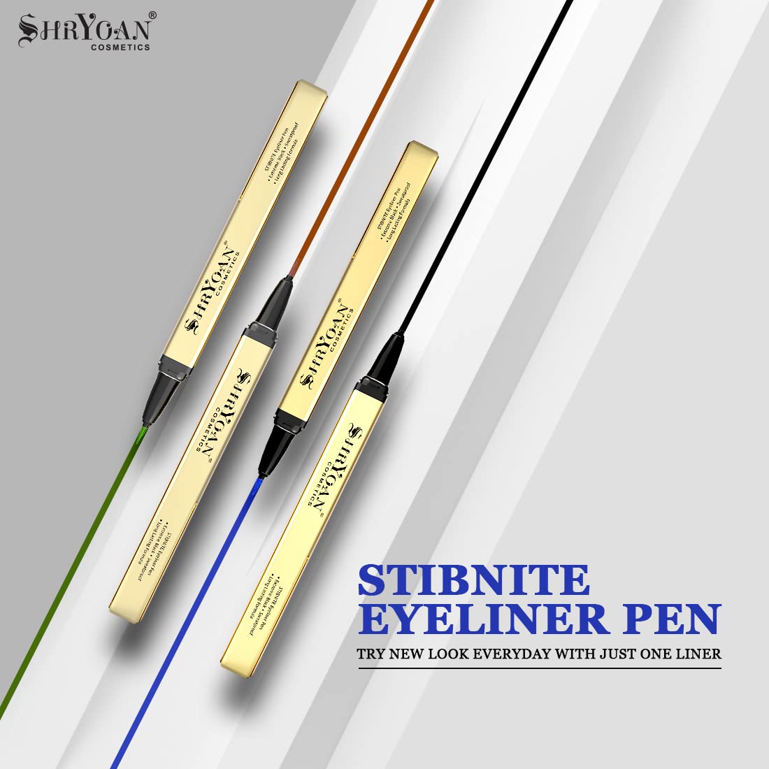 Shryoan Stibnite Eyeliner Pen| Intense Eyeliner | Matte Eyeliner | Lasts Long up to 24 hours | Tear, Sweat & Smudge Proof | (1.2g) | Color- Green