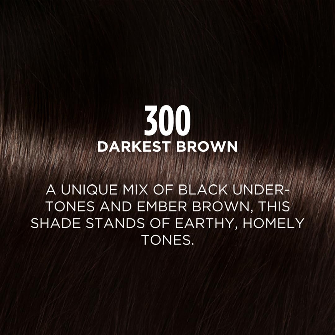 L Oréal Paris Casting Creme Gloss Hair Color - 300 Darkest Brown (87.5g+72ml)