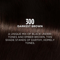 L Oréal Paris Casting Creme Gloss Hair Color - 300 Darkest Brown (87.5g+72ml)