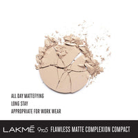 Lakmé 9 to 5 Complexion Care CC Cream, Honey, 30g And Lakmé 9 to 5 Flawless Matte Complexion Compact, Melon, 8g