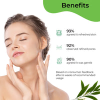 Pilgrim Tea Tree & 2% Niacinamide face toner for oily skin, acne & blemish prone skin | Toner for open pores tightening, pore cleansing & glowing skin | Women & Men | 100 ml