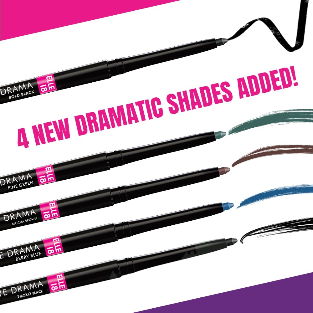 Elle18 Eyedrama Kajal Smokey Black