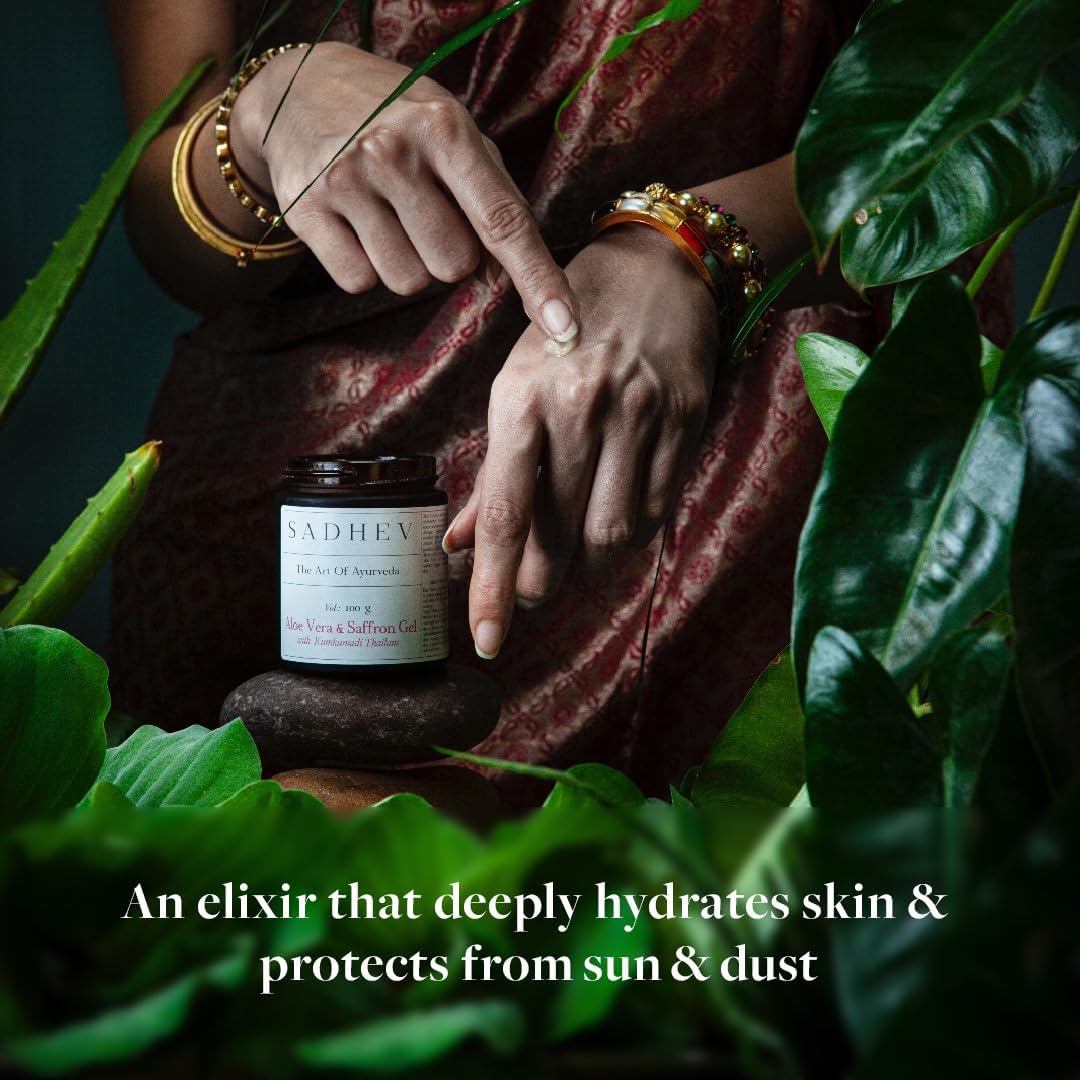 Sadhev Aloe Vera and Saffron Gel With Kumkumadi Tailam - 50gm