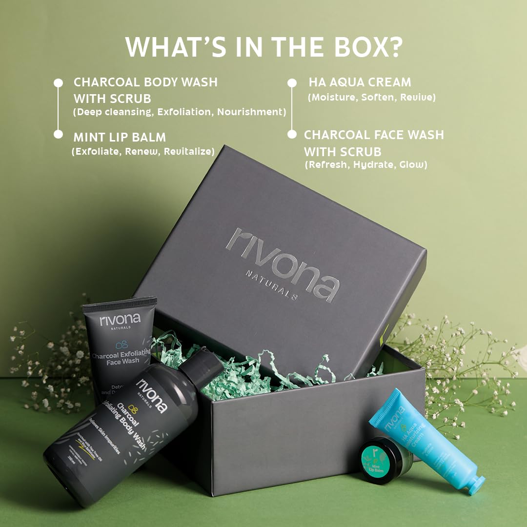 Rivona Naturals Zen Cleanse Gift Set | Gift Box for Every Occasion |100% Natural Rivona Products | Pack of 4