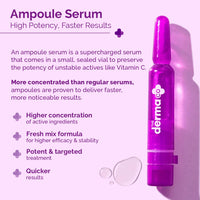 The Derma Co 15% Vitamin C Serum Intense Brightening Ampoule Kit|Radiant & Glowing Skin In 7 Days|7 Fresh Mix|Brightening For Dull Skin|Most Potent Vitamin C (L-Ascorbic Acid)|Ferulic Acid - 14 Ml