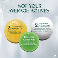 Numour No Breakouts Tonight| Dual Acne face Serum 20ml | 8% Actives 2% Encapsulated Salicylic + 4% Niacinamide + Azelaic Acid & Zinc | Acne‑Prone & Sensitive Skin