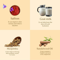 Kumkumadi 24k Night Cream for glowing skin | Skin brightening | Enriched With Saffron,Haridra,Sandalwood oil & Manjistha | 50gm