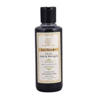 Khadi Natural (TM) Amla and Bhringraj Hair Cleanser(Shampoo), SLS and Paraben Free, 210ml