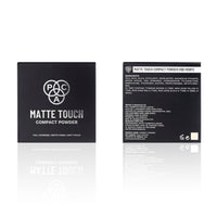 PAC Matte Touch Compact Powder (100 Ivory) | Lightweight Medium to High Buildable Coverage | Longlasting Soft Matte Finish | Meltproof & Sweat Resistant | Suitable for all Skin Types