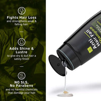 Ustraa Anti Hair Fall Shampoo - 250ml x 2 - Dermatologically Tested, With Apple Cider Vinegar, Stronger Hair & Clean Scalp | Prevents Hairfall | No Sulphates, No Parabens.