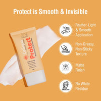 CeSqua Protect Hyaluronic Acid Sunscreen SPF 50+ PA++++ | UVA/ UVB & Blue Light Protection | Lightweight, Fast Absorbing, No White Cast | for Women & Men | for all skin types – Normal, Oily, Dry, Combination, Acne-Prone Skin, 50g