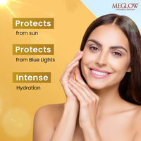 Meglow Pro-Care SPF 50 PA+++ Sunscreen Lotion for Face & Body (50ml) – Broad Spectrum UVA/UVB Protection & Blue Light Defense, Intense Hydration for All Skin Types