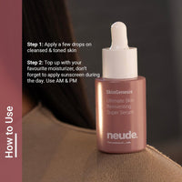 Neude SkinGenesis 30ml All in One Face Serum with 12% Actives – Lactic Acid, Niacinamide & Hyaluronic Acid; Reduces Dark Spots, Fine Lines, Protects Skin Barrier, For Men & Women, All Skin Types