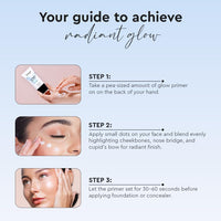 Million Colors Illuminating Strobe Cream for Face | Gold Strobe Cream + Primer + Face Highlighter | Hydrating Makeup Base with SPF |Infused With Niacinamide, Hyaluronic Acid, Jojoba Oil & Shea Butter for Radiant Skin 30ml