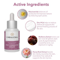 BE SOULFULL Spot Corrector Serum with 10% Niacinamide, 1% Zinc PCA for Normal to Oily Skin- Serum for Clear and Spotless Skin- Refine Skin Tone and Texture- checks Discoloration and Minimize Large Pores- 30ML
