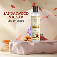 Khadi Natural Sandalwood & Kesar Moisturizer, For Hydrated & Healthy Skin, Suitable for All Skin Types, Pack of 2 | (210 * 2) (420 ml)