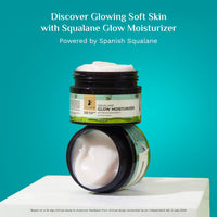 Pilgrim Squalane Niacinamide & Vitamin C Glow Moisturizer for face | Moisturizer for dry skin hydration | Face moisturizer with vitamin c for glowing skin | Non-greasy | For Women and Men I 50 gm
