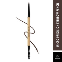 Swiss Beauty Micro Precision Eyebrow Pencil, Highly Pigmented, Long-Lasting and Lightweight Eyebrow Pencil | Shade - Deep Brown, 0.1g
