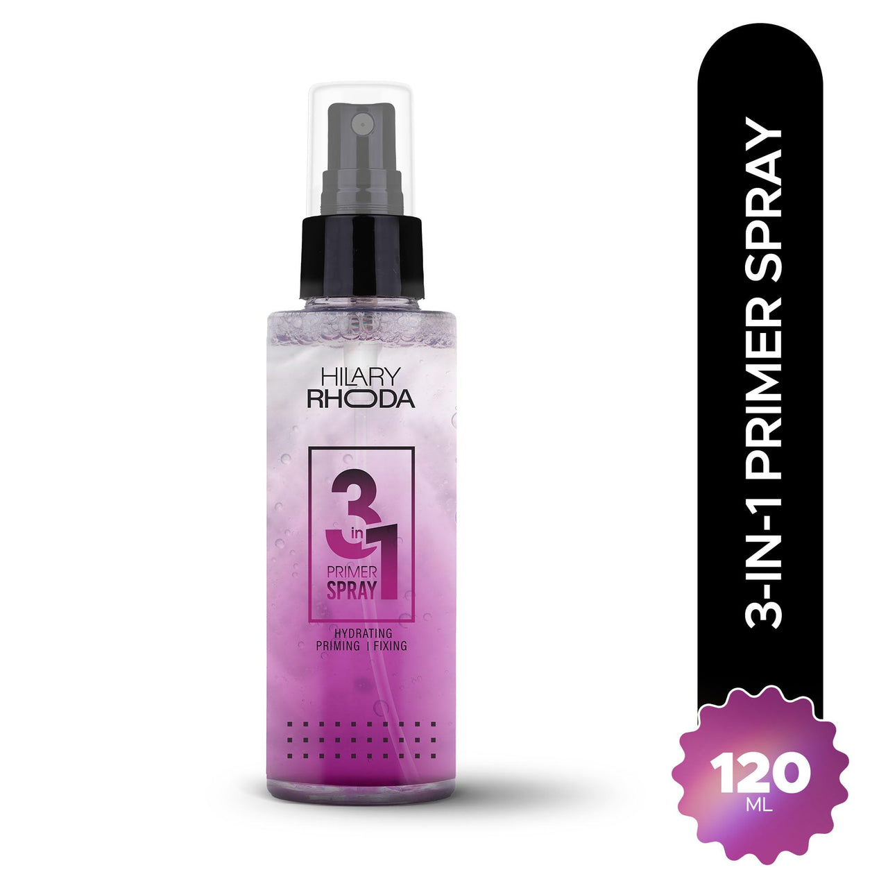 Hilary Rhoda 3-in-1 Primer Spray | Water-Based Primer & Setting Spray | Refreshes Face & Blurs Pores | Dewy Finish | Oil Control | Lasts All Day Long | 120 ml