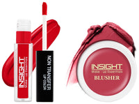 Insight Cosmetics Insight Non Transfer Lip Color Matte Texture12Hrs WaterproofTrue ColorSmudge Proof Paraben Free 100% Veg, 4ml(LG40-06) Crème Blusher, Face Makeup, Raspberry Gelato, 3.5 gm(B-02=02)