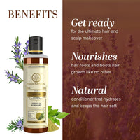 Khadi Natural Rosemary & Henna Hair Oil, Natural Oil For Thick & Voluminous Hair Oil For Controlling Hair Fall & Premature Greying, Paraben & Mineral Oil Free, Suitable For All Hair Types, 210ml