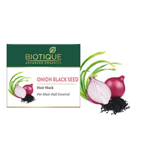Biotique Banana Deeply Nourishing Hair Mask For Normal To Dry Hair, 175G & Onion Black Seed Hair Mask, Ideal For Hair Fall Control, 175G | Hair Nourishment, Hairfall Control, 350 Gram