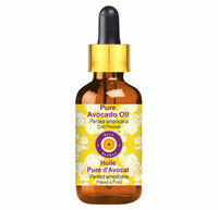 Deve Herbes Pure Avocado Oil (Persea americana) with Glass Dropper Natural Therapeutic Grade Cold Pressed 50ml