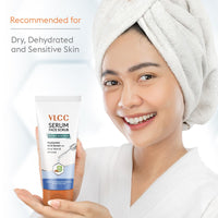 VLCC Hydra Nourish Scrub with Hyaluronic Acid Serum - 150g - AloeVera & Almond | Deep Hydrating & Exfoliating Face Scrub | Hydrates Skin, Reduces Dullness and Plumps Skin | Suitable for All Skin Types