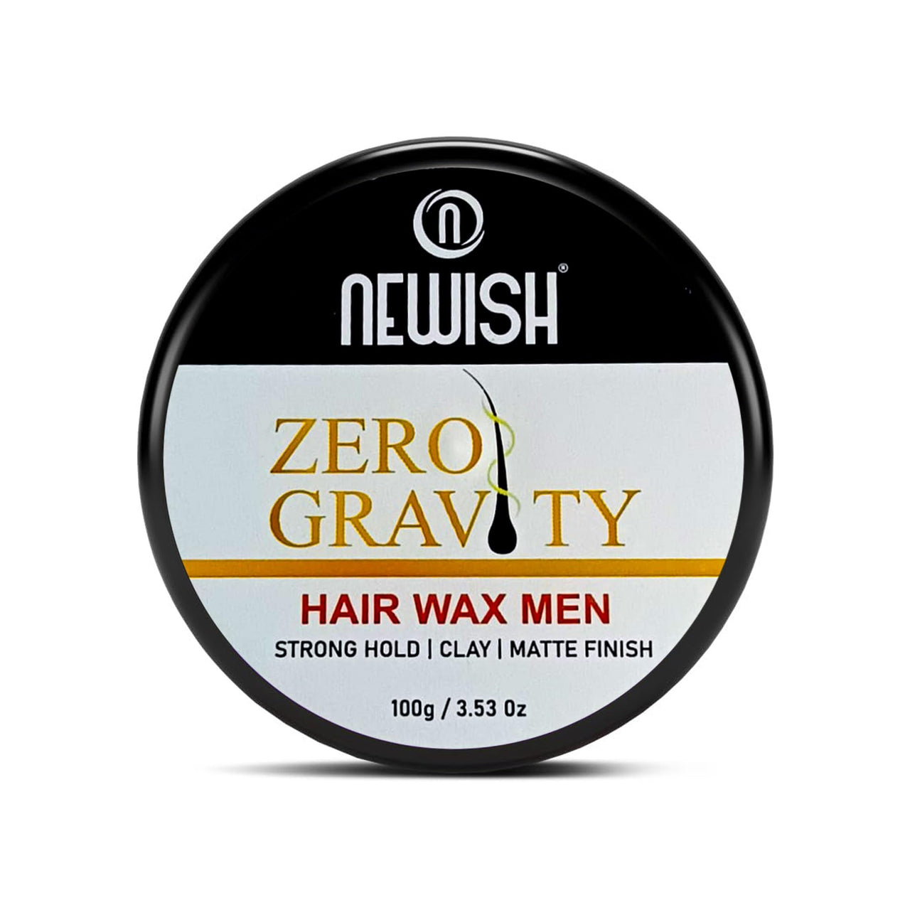 Newish Zero Gravity Hair Wax for Men | 100 gm | Strong Hold, Matte Finish, Long-Lasting | Hair Styling Wax for All Hair Types