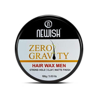 Newish Zero Gravity Hair Wax for Men | 100 gm | Strong Hold, Matte Finish, Long-Lasting | Hair Styling Wax for All Hair Types