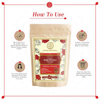 KHADI NATURAL Organic Powder Pack of 2 (Rose Petals + Mulethi) (Net Qt. 2x100) 200gm