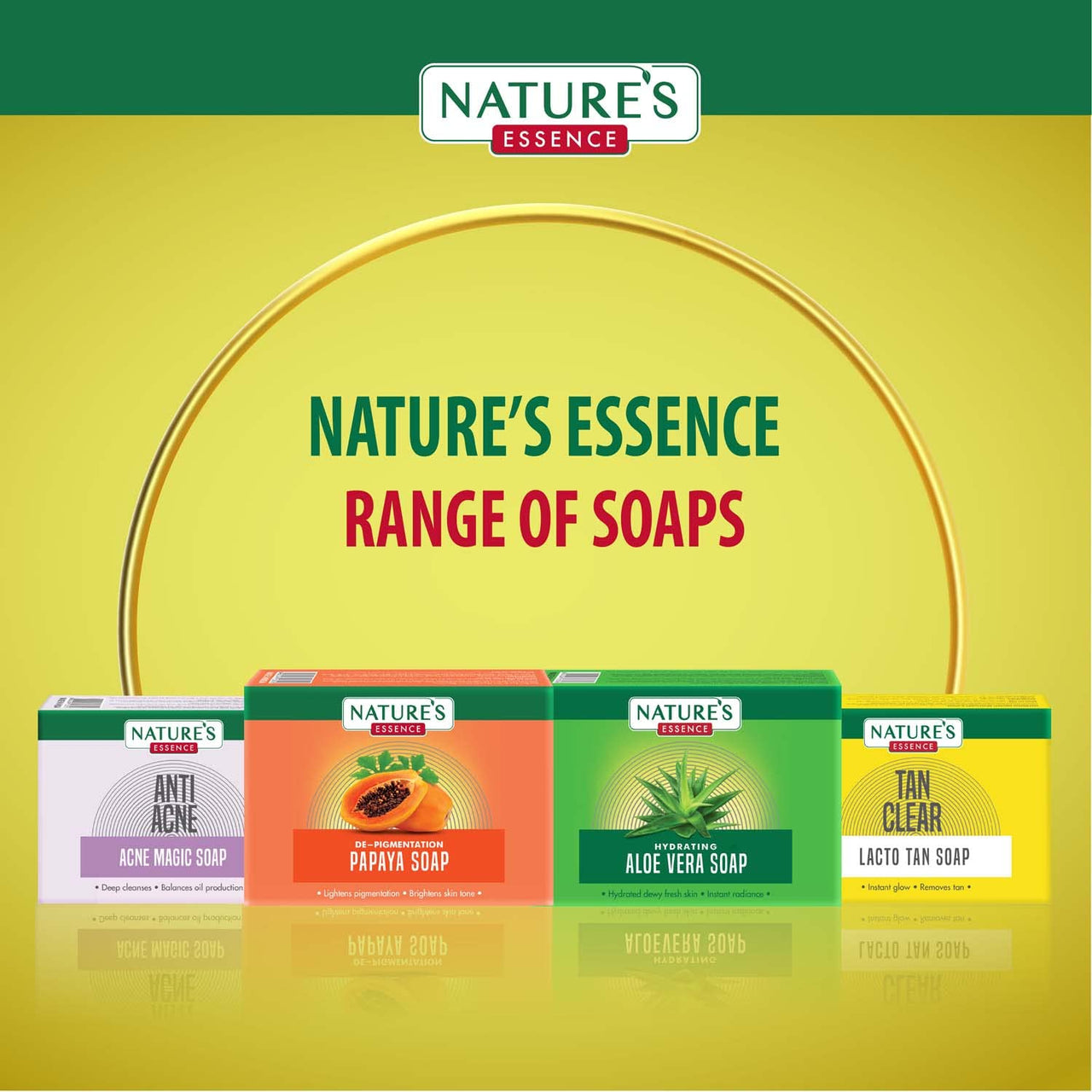 Nature's Essence Tan Clear Lacto Tan Soap| | Soap for Bath, 75g