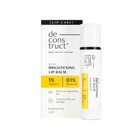 Deconstruct Brightening Lip Balm with SPF 30 | For Dark, Pigmented, Dry, Flaky Lips | Brightens Pigmented Lips | Vitamin C for Dark Lips | SPF 30 for Sun Damage and Discoloration | Lip Balm for Glossy Buttery Soft Pink Lips | For Women & Men - (4 gm)