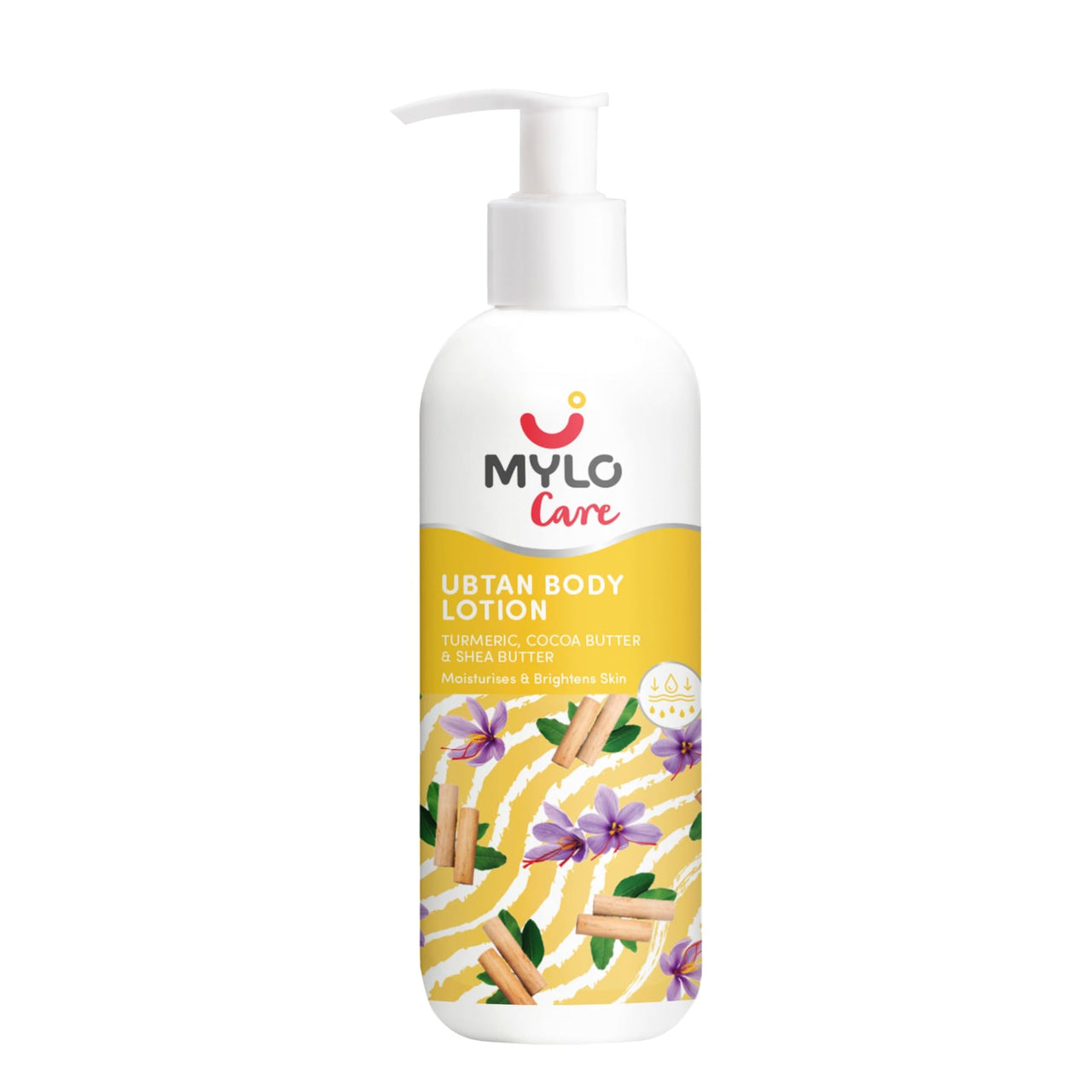 Mylo Veda Ubtan Body Lotion-275ml for Glowing Skin with the Goodness of Nalpamaradi Oil, Turmeric, Cocoa Butter & Shea Butter, Free from Parabens, Sulfates, Phthalates, Mineral Oil for All Skin Types